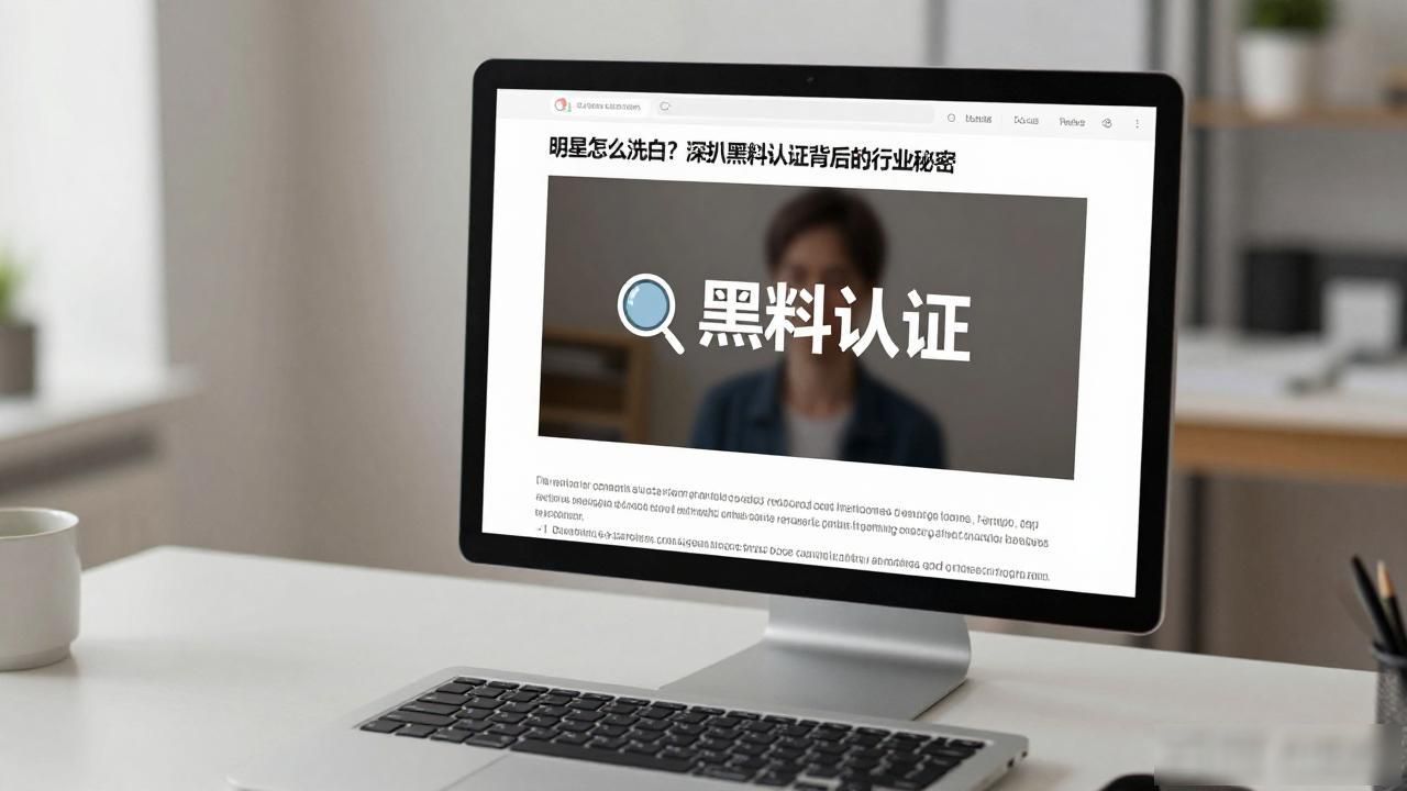 明星怎么洗白？深扒黑料认证背后的行业秘密
